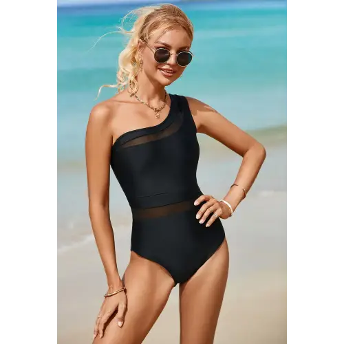 Authentic Single Shoulder One Piece Swimwear