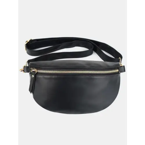 Chic Strap Crossbody Bag With PU Leather Adjustable Strap