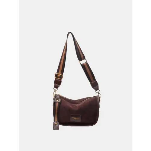 Chic Suede Adjustable Strap Shoulder Bag