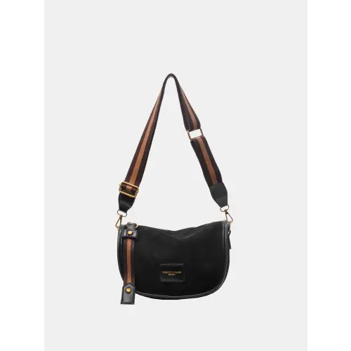 Chic Suede Adjustable Strap Shoulder Bag