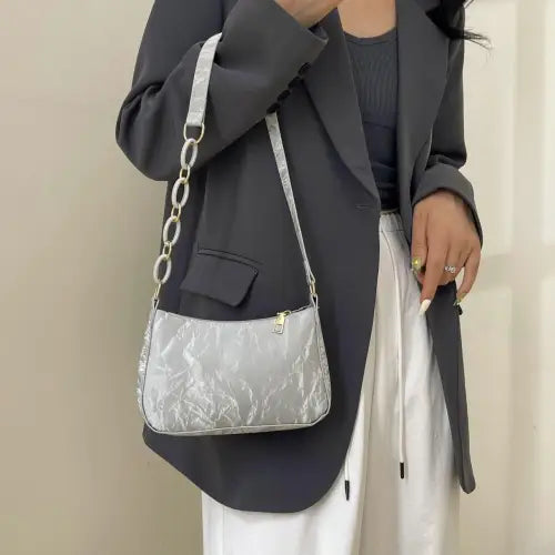 Chic Bow PU Leather Shoulder Bag for Stylish Looks