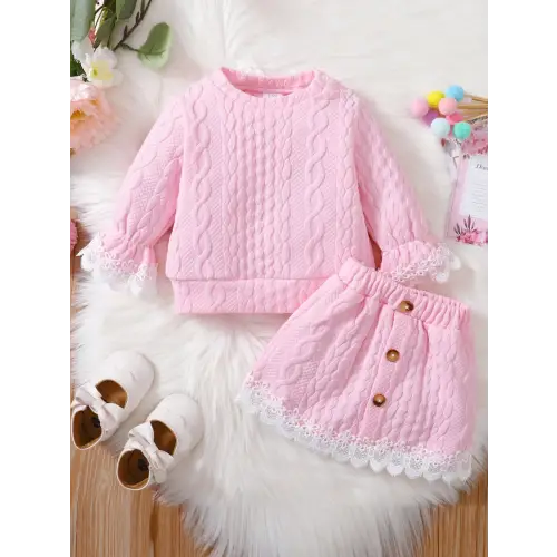 Trendy Kids's Lace Detail Set