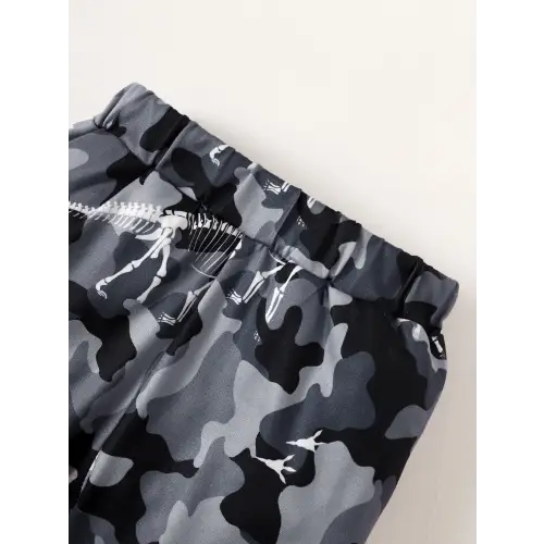 Chic Baby Hooded Bodysuit & Camo Pants Set