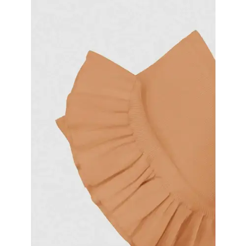 Ruffled Comfort Blend Fabric Dress