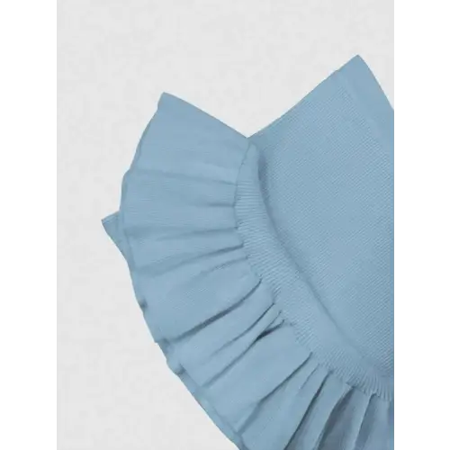 Ruffled Comfort Blend Fabric Dress