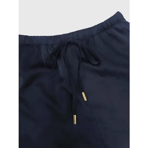 Casual Navy Blue Women's Set
