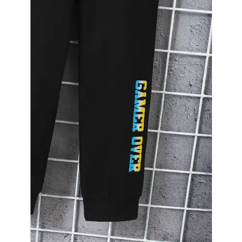 Comfy Cotton Kids' Yellow Shirt & Black Pants Set