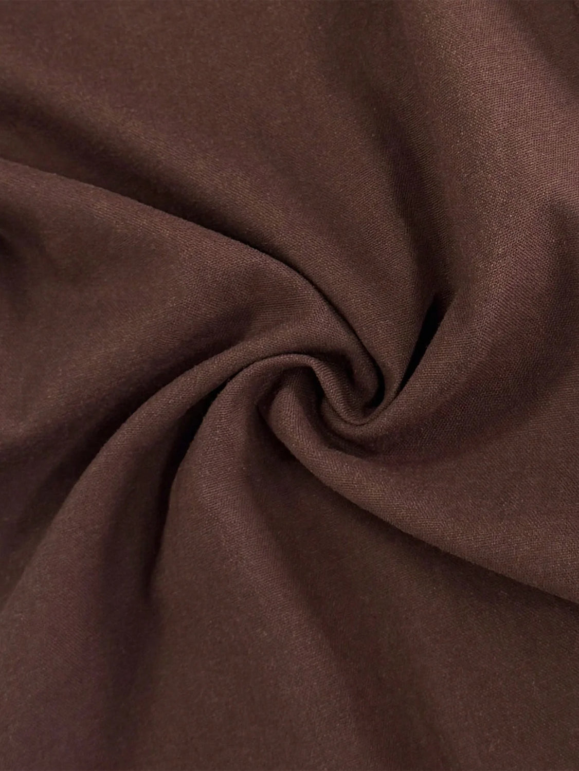 Cotton Linen Blend Dark Brown Set