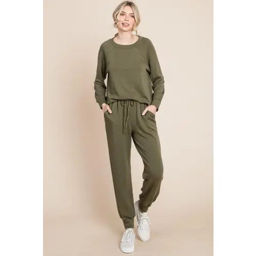 Super Lady Lounge Raglan Pants Set