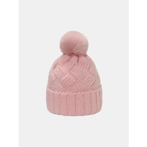 Roll Rim Cable-Knit Hat