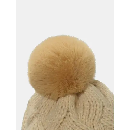 Roll Rim Cable-Knit Hat