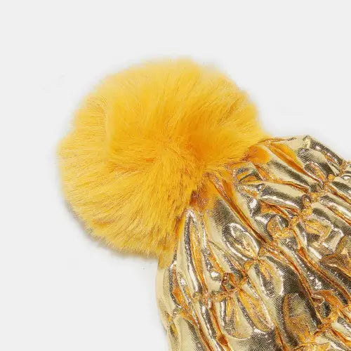 Cozy Gold Knit Hat