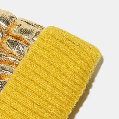 Cozy Gold Knit Hat