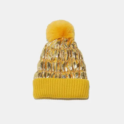 Cozy Gold Knit Hat