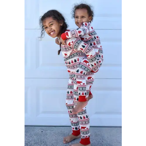 Cozy Matching Christmas Long Sleeve Jumpsuits for Babies