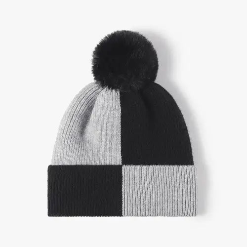 Color Block Knit Hat