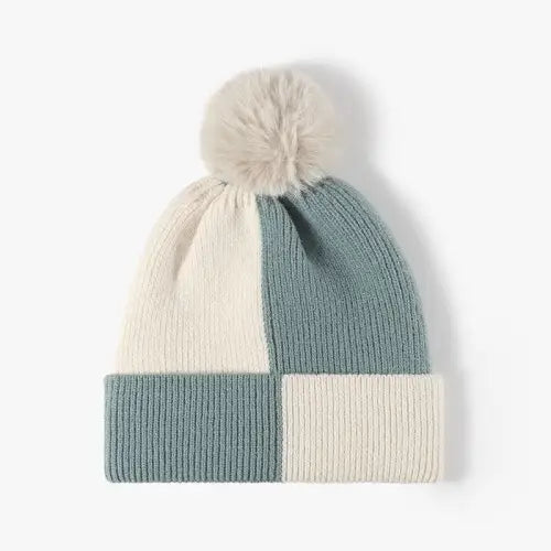 Color Block Knit Hat