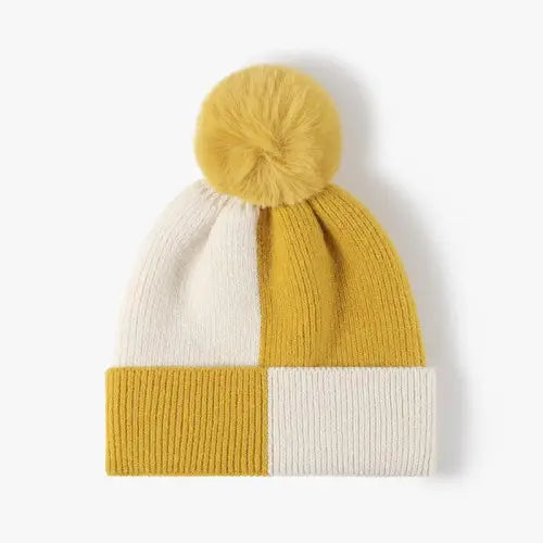 Color Block Knit Hat