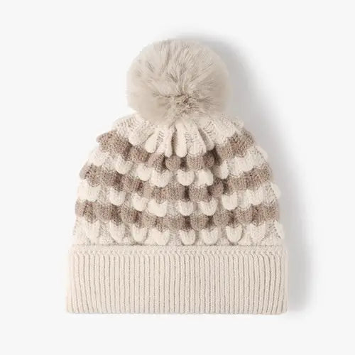 Knit Hats Playful Pompoms
