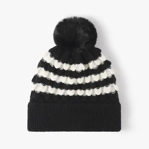 Knit Hats Playful Pompoms