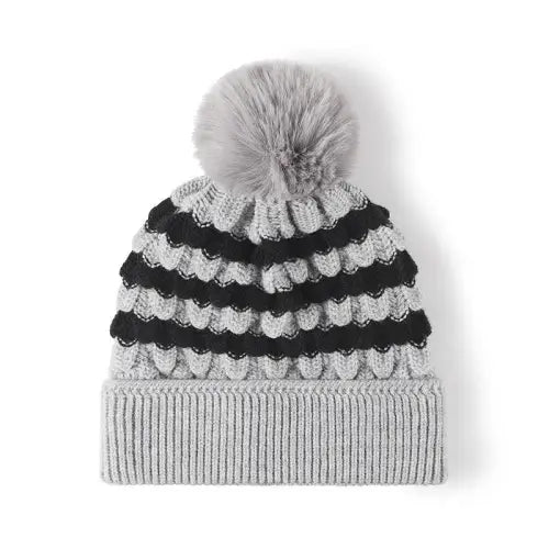 Knit Hats Playful Pompoms