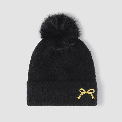Thermal Bow Knit Hat
