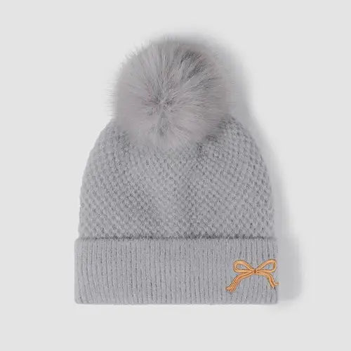 Thermal Bow Knit Hat