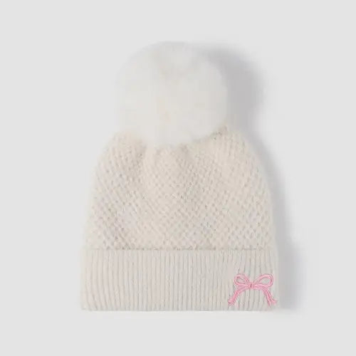 Thermal Bow Knit Hat
