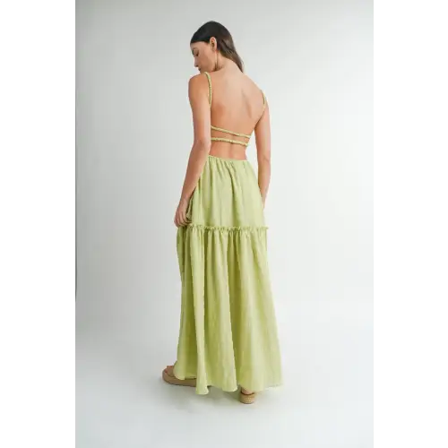 Cutout Backless Maxi Dress