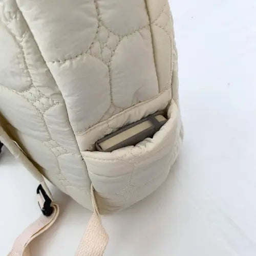 Quilted Polyester Backpack