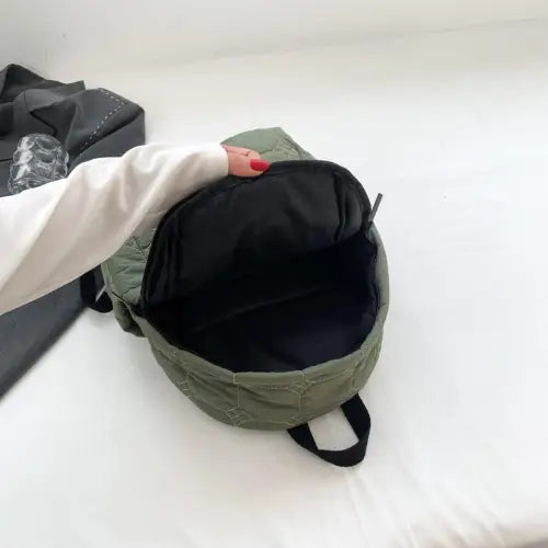 Quilted Polyester Backpack