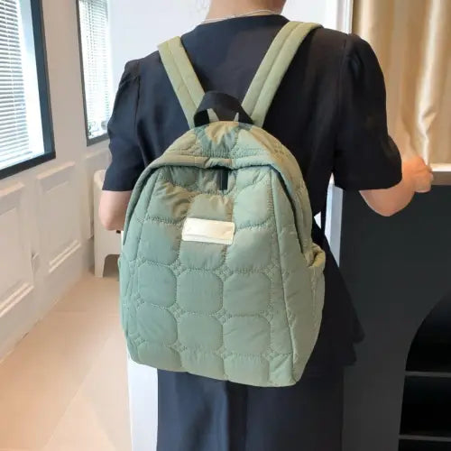 Quilted Polyester Backpack