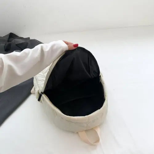 Quilted Polyester Backpack