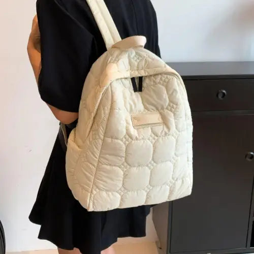 Quilted Polyester Backpack