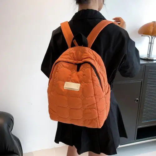 Quilted Polyester Backpack