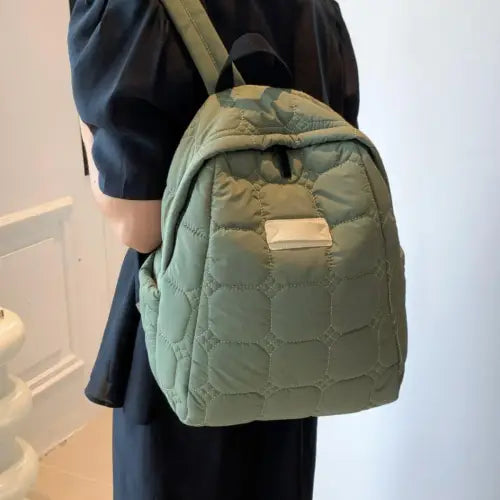 Quilted Polyester Backpack