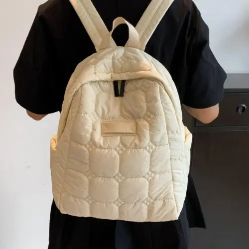 Quilted Polyester Backpack