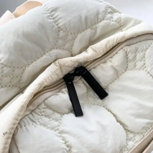 Quilted Polyester Backpack