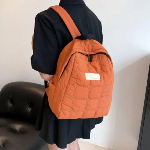 Quilted Polyester Backpack