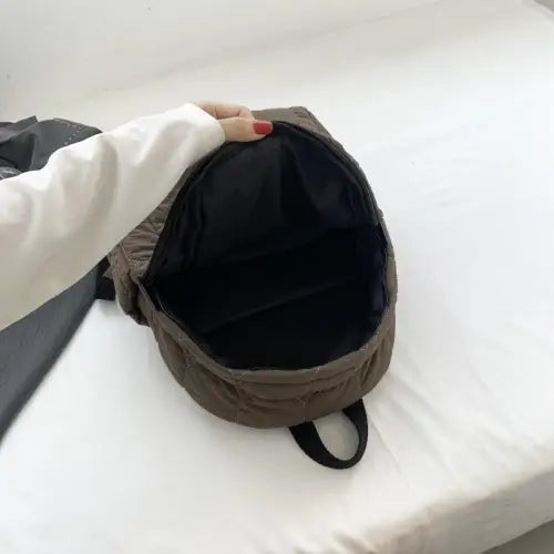 Quilted Polyester Backpack