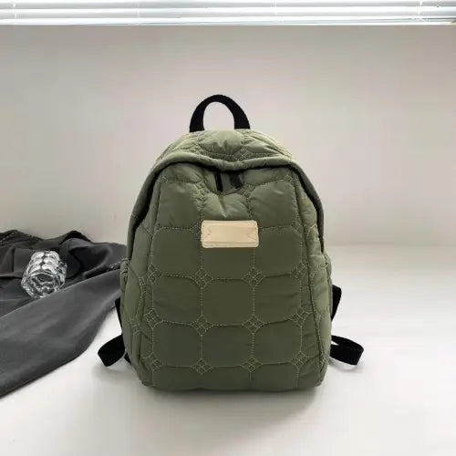 Quilted Polyester Backpack