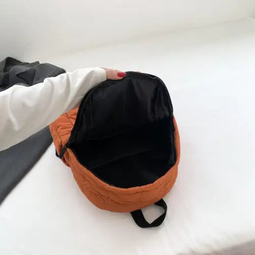Quilted Polyester Backpack