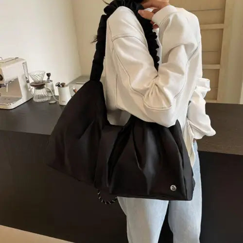 Dawnlight Ruched Tote Bag