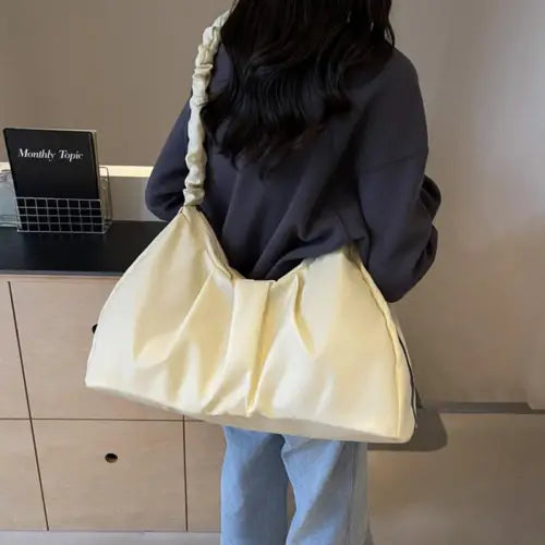 Dawnlight Ruched Tote Bag
