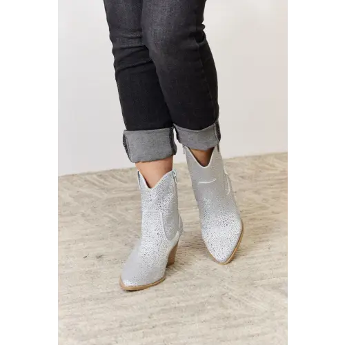 Original Rhinestone Cowboy Boots Clear Rhinestone