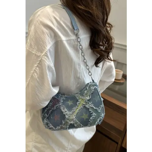 Dazzling Fringe Star Print Shoulder Bag for Stellar Style