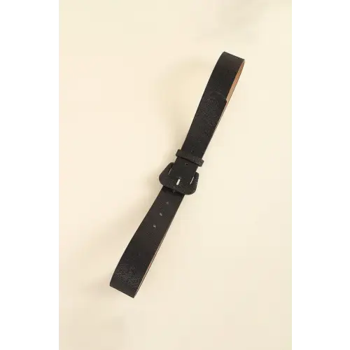 Glitter Leather Belt