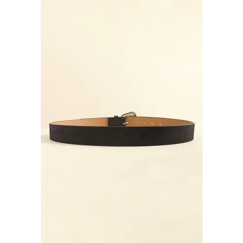 Glitter Leather Belt