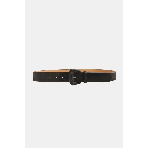 Glitter Leather Belt