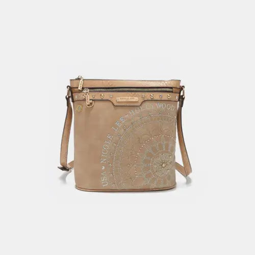 USA Embroidery Rhinestone Crossbody Bag